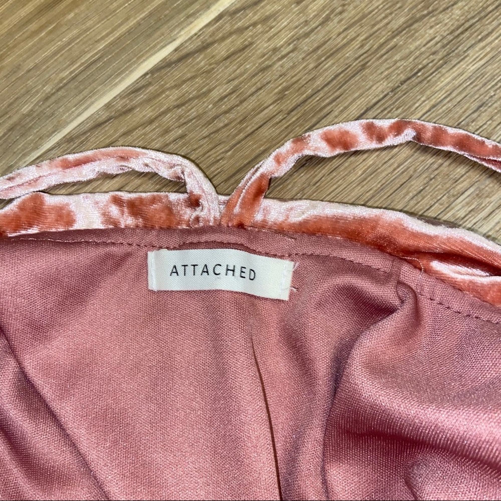 Crushed Velvet look deep V bodysuit Medium - Picture 4 of 5